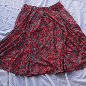3/$10 sale: Floral Lularoe Skirt - WITH POCKETS